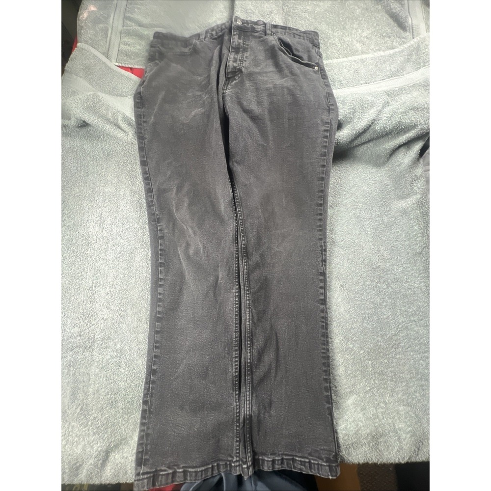 Zak Brand Relaxed Fit Jeans Size 38x32 Edan Washed Faded Black